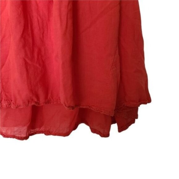 Anthropologie  Odille Laced Trails Tank Top Orange S Small - Picture 6 of 7